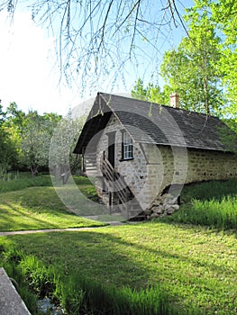 Pioneer homestead springhouse in Utah