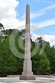 Pioneer Memorial Obelisk in Hermann Park in Houston, Texas