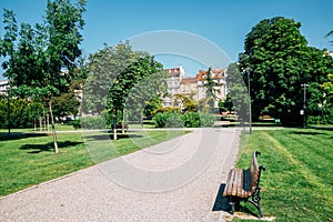 Pioneers Park at summer in Belgrade, Serbia