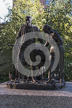 Pioneers statue Temple Square Salt Lake City