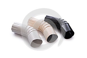 The pipe connector isolated on the white