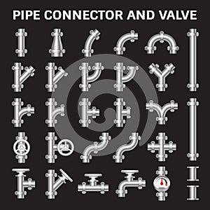 Pipe Connector Vector