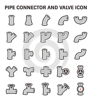 Pipe connector vector