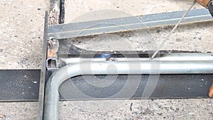 Pipe Electric Arc Welding Horizontal View