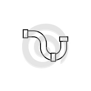 pipe. Element of construction icon for mobile concept and web apps. Thin line pipe can be used for web and mobile