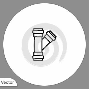 Pipe vector icon sign symbol