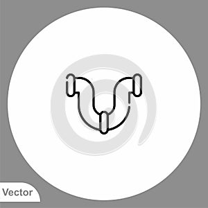 Pipe vector icon sign symbol