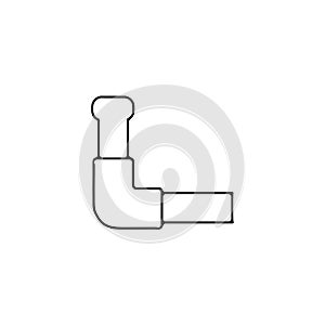 Pipe icon. water pipe thin line icon. pipe linear outline icon