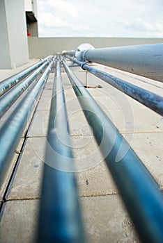 Pipe lines with tiles