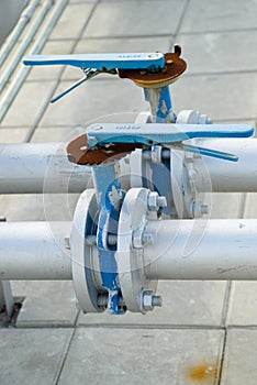 Pipe lines with valve