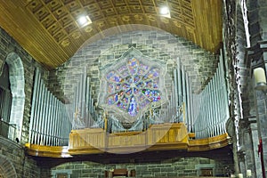 The pipe organ from Galway cathedral