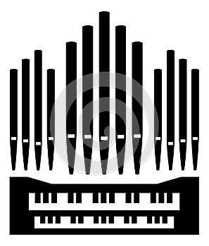 Pipe organ instrument icon