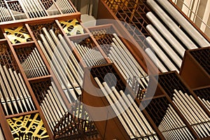 Pipe Organ - musical instrument, modernized.