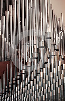 Pipe organ pipes