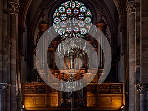 Pipe organ of Zolbermann in the Church Saint Thomas, Strasbourg