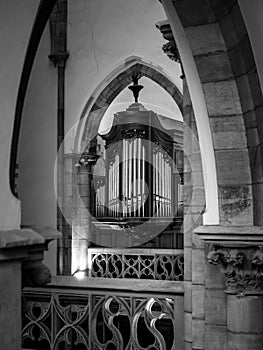 Pipe organ of Zolbermann in the Church Saint Thomas, Strasbourg