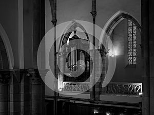 Pipe organ of Zolbermann in the Church Saint Thomas, Strasbourg