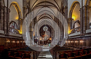 Pipe organ of Zolbermann in the Church Saint Thomas, Strasbourg