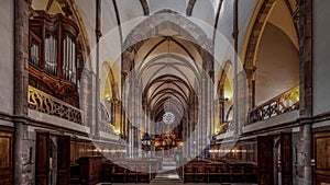 Pipe organ of Zolbermann in the Church Saint Thomas, Strasbourg