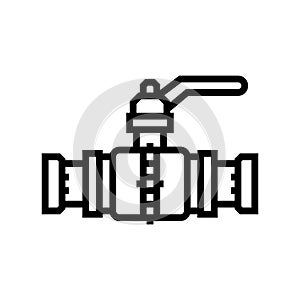 pipe pipeline line icon vector illustration