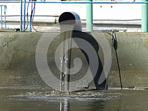 Pipe with returned sludge from the activation sludge reactor