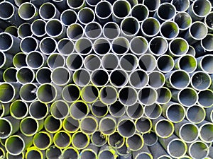 Pipe round steel Pipe end background wallpaper