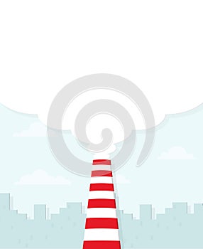 Pipe smoke over the city