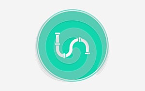 Pipe vector icon sign symbol