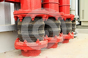 Pipe Vibration Isolator at Ground Entry