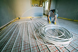 Pipefitter installing system of heating