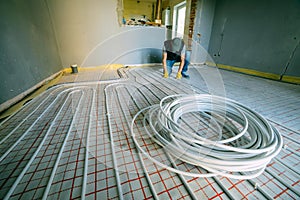 Pipefitter installing system of heating