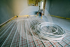 Pipefitter installing system of heating