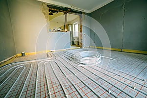 Pipefitter installing system of heating