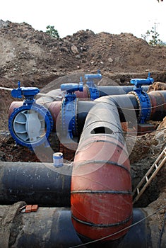 Pipeline construction site