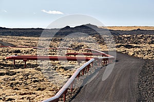 Pipeline in Iceland for geothermal power