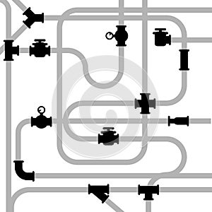 Pipeline junctions with valves