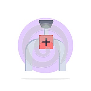 Pipeline, Pipe, Gas, Line Abstract Circle Background Flat color Icon