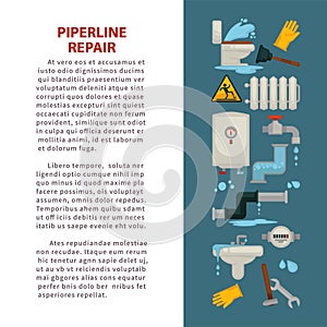 Pipeline repair house plumbing repairing works bathroom