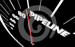 Pipeline Speedometer Measure Sales Prospects photo