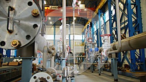 Pipeline system of different tubes at gas-compressor station