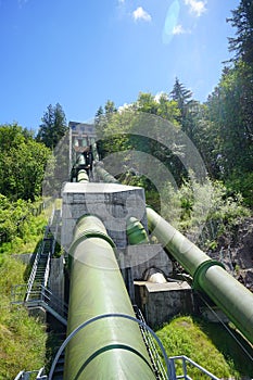 Pipeline to Snoqualmie river