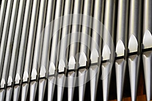 Pipes of a beautiful organ