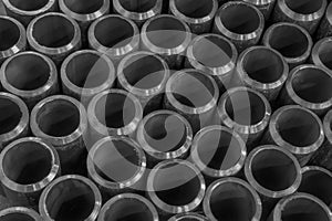 Pipes on black and white