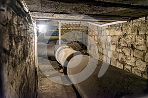 Pipes of coal mine ventilation system