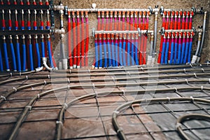 Pipes collector of underfloor heating system