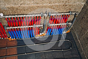 Pipes collector of underfloor heating system