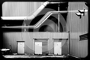 Pipes of a factory