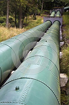 Pipes at a Hydro-electric Power Station
