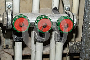pipes in the plumbing riser, concept of utility payments