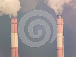 Pipes smoke, carry out harmful emissions